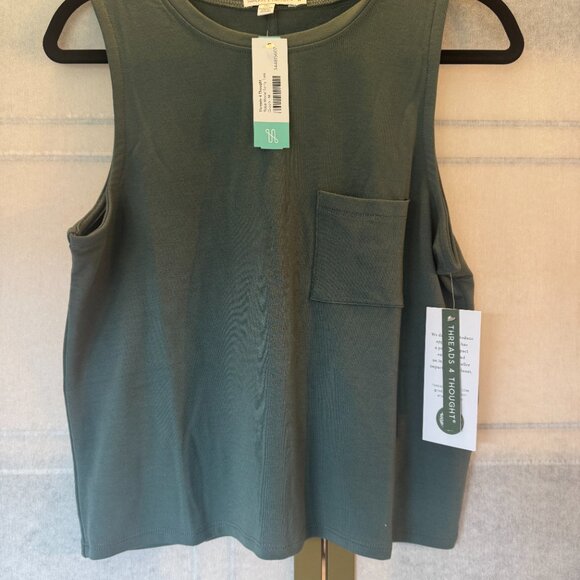 Threads 4 Thought Reba Modal Terry Tank NWT - Picture 6 of 7